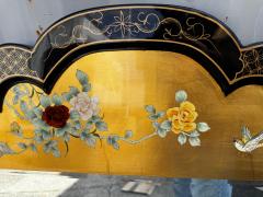  Drexel Drexel Heritage Furniture Black Lacquered Drexel Style Chinoiserie Style Wall Mirror - 4489115