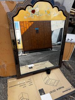  Drexel Drexel Heritage Furniture Black Lacquered Drexel Style Chinoiserie Style Wall Mirror - 4489123