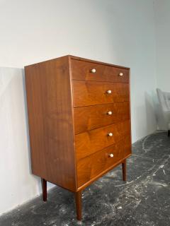  Drexel Drexel Heritage Furniture Drexel Declaration Walnut Tall Dresser Circa 1960s - 3637575