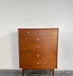  Drexel Drexel Heritage Furniture Drexel Declaration Walnut Tall Dresser Circa 1960s - 3637580