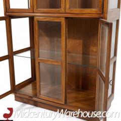  Drexel Drexel Heritage Furniture Drexel Heritage Campaign Walnut and Brass China Cabinet - 3554457