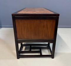  Drexel Drexel Heritage Furniture Drexel Heritage Tai Ming Burl and Mahogany Desk Mid Century - 4206733
