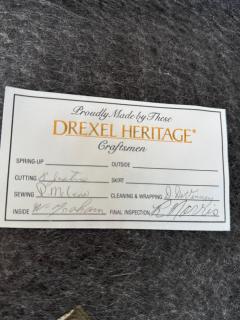  Drexel Drexel Heritage Furniture French Provincial Oak Parquet Top Dining Table chairs available  - 4323221