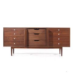  Drexel Drexel Heritage Furniture Kipp Stewart for Drexel Declaration Mid Century 11 Drawer Lowboy Dresser - 3865148