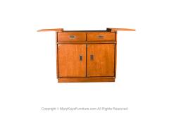  Drexel Drexel Heritage Furniture Mid Century Drexel Accolade Campaign Rolling Buffet Server Bar Cart - 3252828
