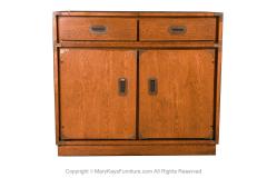  Drexel Drexel Heritage Furniture Mid Century Drexel Accolade Campaign Rolling Buffet Server Bar Cart - 3252832