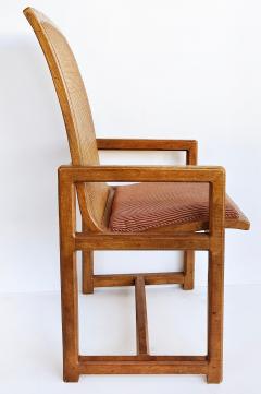  Drexel Drexel Heritage Furniture Mid Century Drexel Caned Dining Chairs 2 Armchairs 2 Side chairs - 4416396