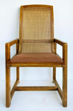  Drexel Drexel Heritage Furniture Mid Century Drexel Caned Dining Chairs 2 Armchairs 2 Side chairs - 4416411