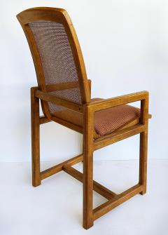  Drexel Drexel Heritage Furniture Mid Century Drexel Caned Dining Chairs 2 Armchairs 2 Side chairs - 4416460