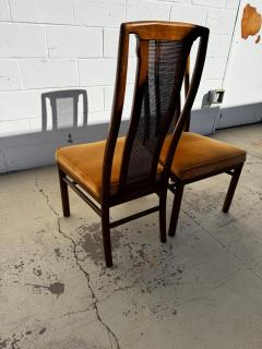  Drexel Drexel Heritage Furniture Pair of Oak Cane Back Side Chairs By Drexel - 4474516