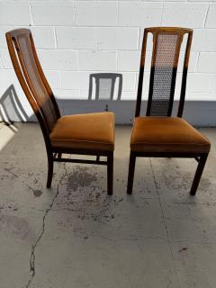  Drexel Drexel Heritage Furniture Pair of Oak Cane Back Side Chairs By Drexel - 4474534