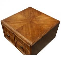  Drexel Drexel Heritage Furniture Pair of Plaudit by Drexel Two Toned Wood Nightstands Side Tables - 2693424
