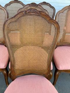  Drexel Drexel Heritage Furniture Set of 8 French Provincial Oak Cane Back Dining Chairs - 4323238