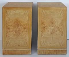  Drexel Drexel Heritage Furniture Vintage Drexel Heritage Burlwood and Brass Pedestals a Pair - 3528519