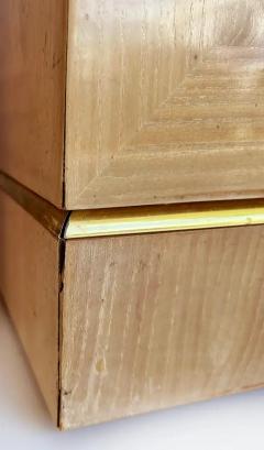  Drexel Drexel Heritage Furniture Vintage Drexel Heritage Burlwood and Brass Pedestals a Pair - 3528619