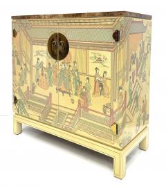 Drexel Drexel Heritage Furniture Vintage Drexel Heritage Chinoiserie Painted Cabinet Faux Painted Stone Top - 4480906