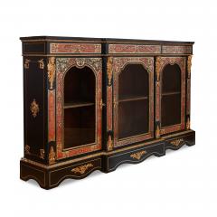  Druce Co Victorian Boulle and ormolu mounted antique vitrine cabinet - 1569743