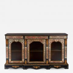  Druce Co Victorian Boulle and ormolu mounted antique vitrine cabinet - 1572689