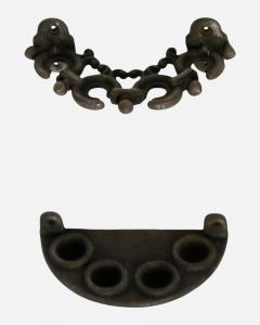  Ducel Foundry Rare set of cast iron stable accessories for four horses France circa 1870 - 4375949