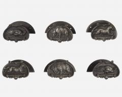  Ducel Foundry Rare set of cast iron stable accessories for four horses France circa 1870 - 4375954