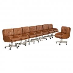  Dunbar Bert England for Dunbar Executive Office Chairs 1980s Set of Eight - 4133267