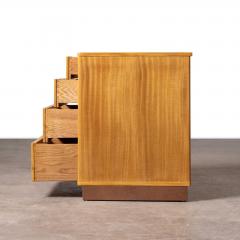  Dunbar Bleached Mahogany Nightstands with Leather Bases by Edward Wormley for Dunbar - 3866800