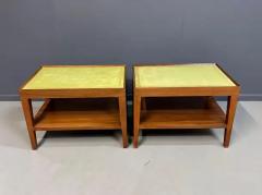  Dunbar Custom Made Side Tables w Leather Tops From The House of The Late Gene Wilder - 3704571