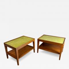  Dunbar Custom Made Side Tables w Leather Tops From The House of The Late Gene Wilder - 3706569