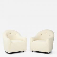  Dunbar Dunbar Cream Lambswool Club Chairs - 3263098