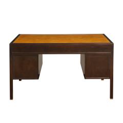  Dunbar Dunbar Exceptional Mahogany Desk with Inset Leather Top 1960s Signed  - 2508984