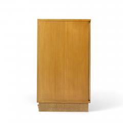  Dunbar Dunbar Mid Century Bleached Mahogany Sliding Door Bar Cabinet Credenza - 4312740