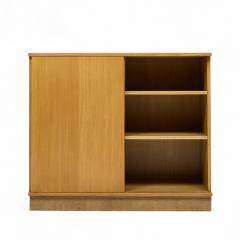  Dunbar Dunbar Mid Century Bleached Mahogany Sliding Door Bar Cabinet Credenza - 4312744