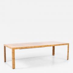  Dunbar Dunbar Mid Century Burlwood Dining Table with 2 Leaves - 4120094