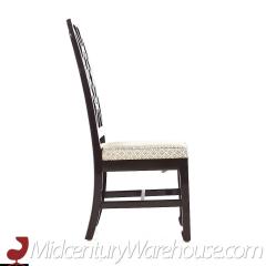  Dunbar Dunbar Mid Century Lattice Back Dining Chairs Set of 6 - 3691613