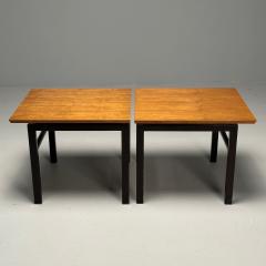  Dunbar Dunbar Mid Century Modern Side Tables Metal Walnut USA 1970s - 3455047