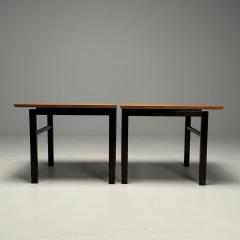  Dunbar Dunbar Mid Century Modern Side Tables Metal Walnut USA 1970s - 3455049