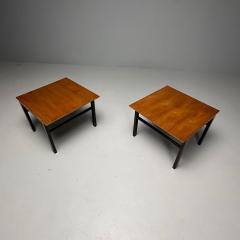  Dunbar Dunbar Mid Century Modern Side Tables Metal Walnut USA 1970s - 3455051