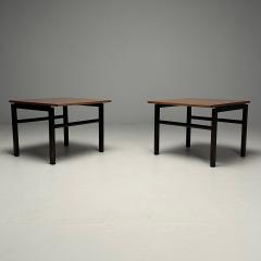  Dunbar Dunbar Mid Century Modern Side Tables Metal Walnut USA 1970s - 3455054