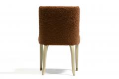  Dunbar Dunbar Set of 10 Dining Chairs with Bleached Mahogany Frames Cocoa Boucl  - 4349559