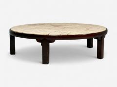  Dunbar Edward Wormley Dunbar Mahogany Marble Large Coffee Table USA 1940s - 4384957