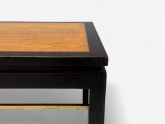  Dunbar Edward Wormley Mahogany Ebonized Wood Brass Coffee Table USA 1960s - 4362452