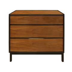  Dunbar Edward Wormley Pair of Bedside Tables Chests in Teak and Mahogany 1950s signed  - 1092168