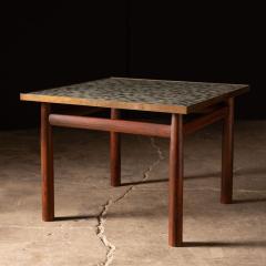  Dunbar Edward Wormley Rosewood Occasional Table for Dunbar with Murano Glass Tile Top - 3458792