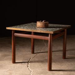  Dunbar Edward Wormley Rosewood Occasional Table for Dunbar with Murano Glass Tile Top - 3458793
