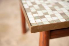  Dunbar Edward Wormley Rosewood Occasional Table for Dunbar with Murano Glass Tile Top - 3458798