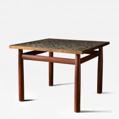  Dunbar Edward Wormley Rosewood Occasional Table for Dunbar with Murano Glass Tile Top - 3459959