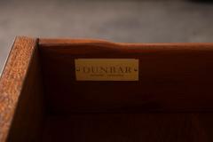  Dunbar Edward Wormley Walnut Sideboard with Leather Wrapped Base 1950s - 4597671