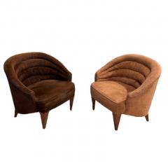  Dunbar Edward Wormley for Dunbar Pair Janus Lounge Chairs 1957 - 3867358