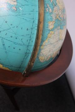  Dunbar Illuminated Glass World Globe on Mahogany Stand by Edward Wormley for Dunbar - 2432243