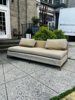 Dunbar MODERN CUSTOM PAIR OF DUNBAR COUCHES WITH BRASS BASES - 3318121